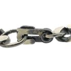 Image 4 of Silver robust gourmet link bracelet with engraving plate | 22 cm