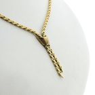 Image 4 of Gold Fantasy Link Necklace with Fixed Pendant; 14 Karat; 43 cm