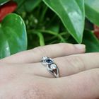 Image 2 of Silver ladies ring with zirconia