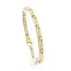 Image 1 of Two-tone gold fantasy link bracelet