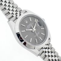 Rolex Datejust 126300; Men's watch with rhodium dial