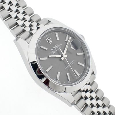 Image 1 of Rolex Datejust 126300; Men's watch with rhodium dial
