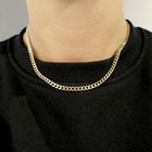 Image 6 of Solid gold gourmet link chain