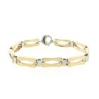 Image 3 of Two-tone gold fantasy link bracelet