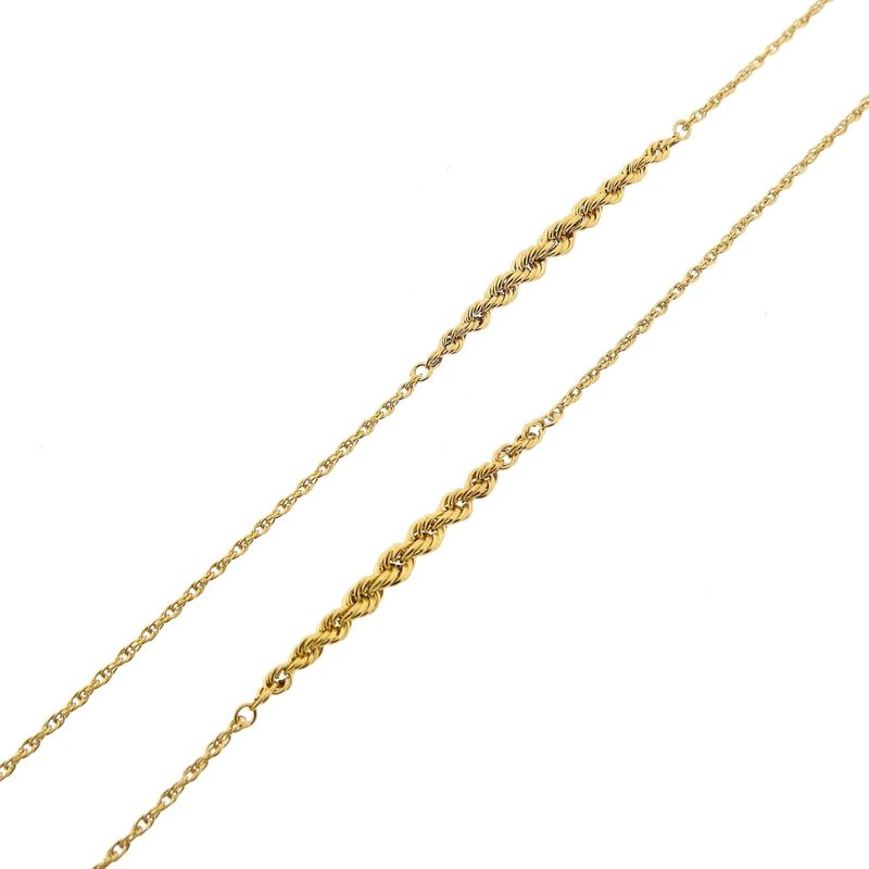 Image 6 of Twisted Link Chain; 14 Karat; 81.5 cm