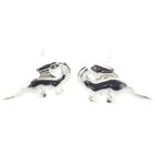 Image 5 of Silver dinosaur stud earrings
