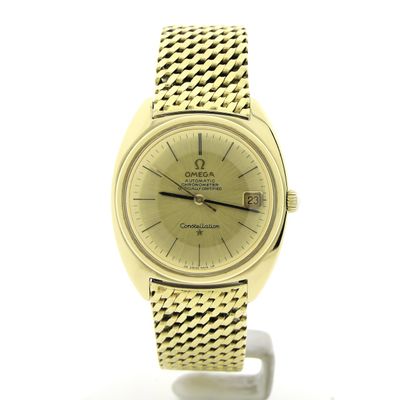 Image 1 of Omega Constellation Automatic Chronometer 168.009; Vintage 14k. gouden heren horloge