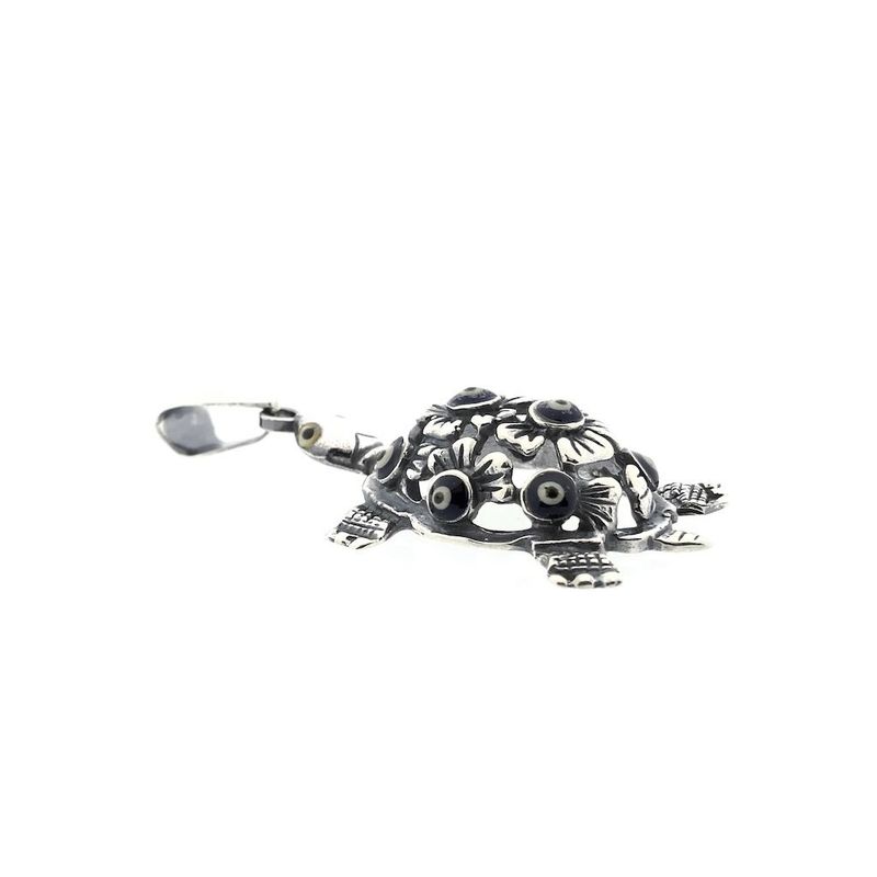 Image 4 of Silver pendant; Turtle