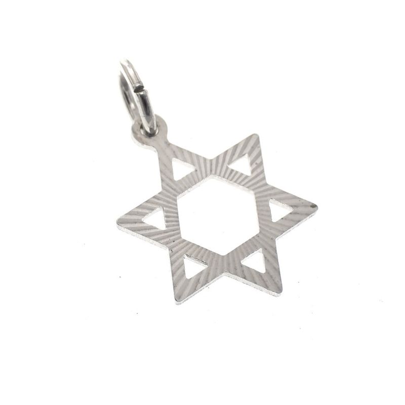 Image 2 of Silver charm; Star of David