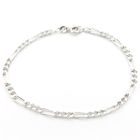Image 1 of Silver bracelet; Figaro link | 18.5 cm