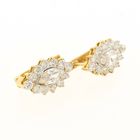 Image 7 of Gold stud earrings with zirconia