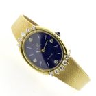 Image 6 of Omega Deville; 18k gold watch with lapis lazuli dial and diamonds
