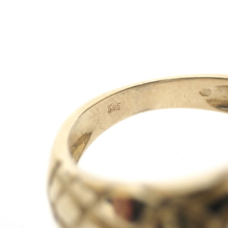 Image 8 of Two-tone gold ring with Mercedes logo