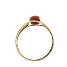 Image 5 of 18 ct. Vintage gold ring of sturgeon with red coral