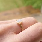 Image 8 of Gold ring with precious opal