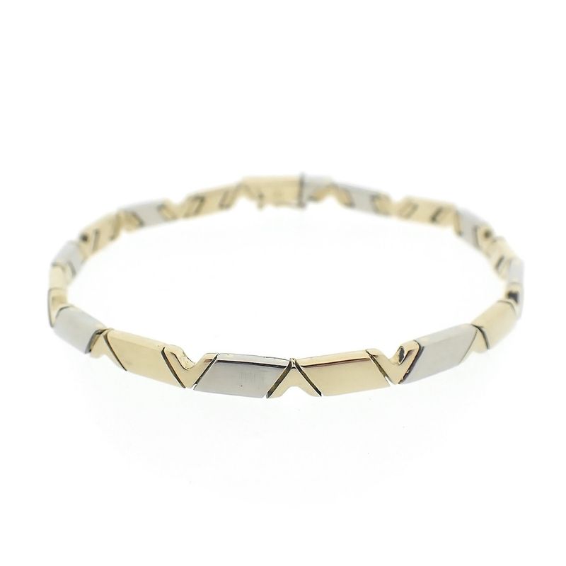 Image 1 of Two-tone gold fantasy link bracelet | 19.5 cm