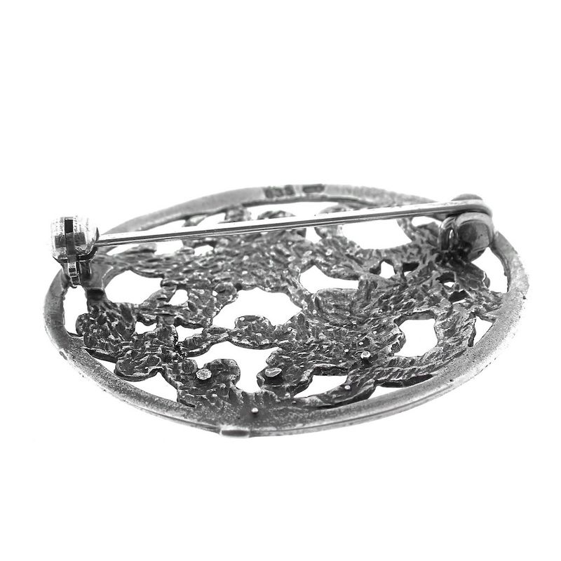 Image 9 of Silver brooch | Floral design