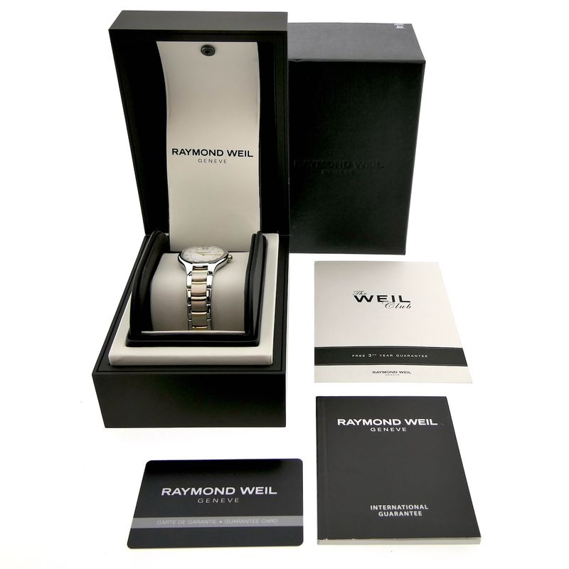 Image 4 of Raymond Weil Noemia 5132-STP-00985; Bi-Color Ladies watch with diamonds