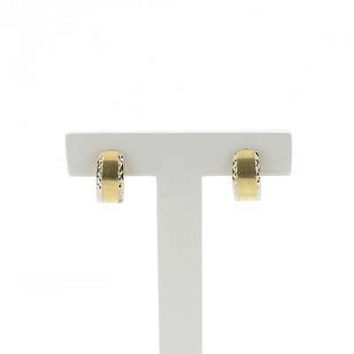 Image 1 of Two-tone gold earrings