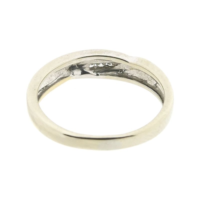 Image 4 of Two-tone gold ring with diamond | 0.015 ct.