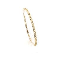 Gold gourmet link bracelet | 20 cm