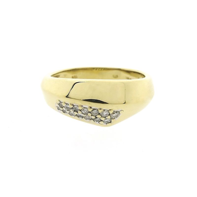 Image 3 of Gold ring with diamond; 0.25 ct.