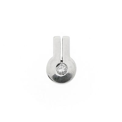 Image 1 of White gold pendant with diamond | 0.07 ct.