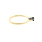 Image 5 of Bicolor gold solitaire ring with diamond; 0.045 ct.