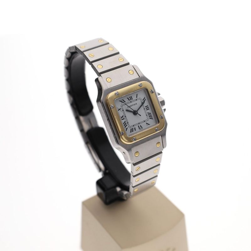 Image 3 of Cartier Santos Ladies 24mm 0902; Automatic Ladies Watch