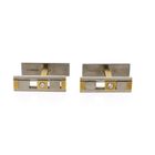 Image 1 of Cufflinks; 0.07 ct. diamond; 18k yellow gold and palladium