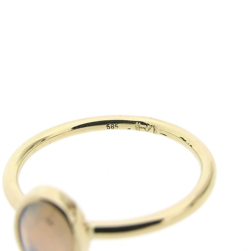 Image 6 of Gold ring with precious opal