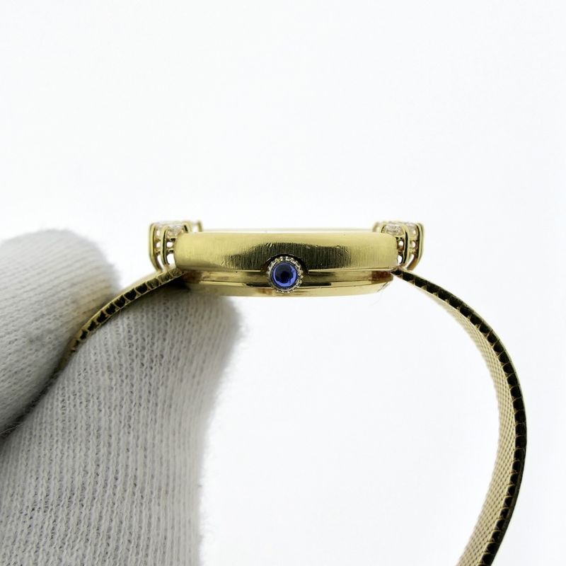 Image 8 of Omega Deville; 18k gold watch with lapis lazuli dial and diamonds