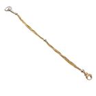 Image 6 of Two-tone gold snake link bracelet; Cetas