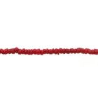 Image 8 of Vintage red coral beaded necklace with gold clasp | 93 cm