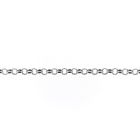 Image 5 of Silver jasseron link chain | 70 cm