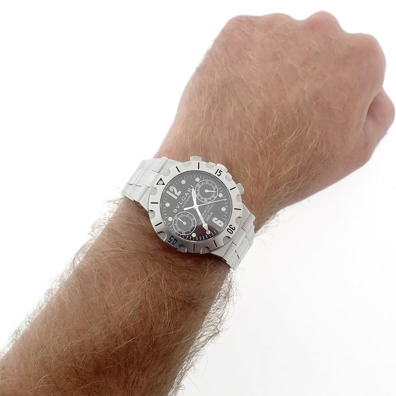 Image 8 of Bvlgari Diagono SCB38S; Chronograph watch