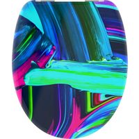 SCHÜTTE WC-Bril 82191 NEON PAINT - Duroplast - Soft Close - Verchroomde Scharnieren - Decor - 1-zij