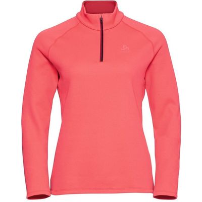 Afbeelding van ODLO Midlayer 1/2 zip BESSO Vrouwen Outdoortrui - Deep Claret - Maat XL