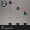 Afbeelding van BRILONER - KIKI - LED Vloerlamp op batterijen 3 in 1, traploos dimbaar, Touch, LED Vloerlamp Buiten,