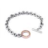 Afbeelding van Di Lusso - Armband Vienna - Stainless Steel - Zilver - Rosé - Dames - 18 cm
