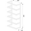 Afbeelding van Sealskin Carré - Handdoekrek groot - 12 x 24 x 48 cm - Zwart