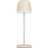 EGLO Mannera Tafellamp - Aanraakdimmer - Draadloos - 34 cm - Aluminium - Zandkleur/Wit - Oplaadbaar