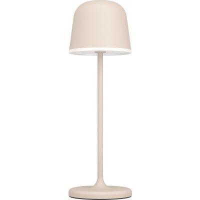 Afbeelding van EGLO Mannera Tafellamp - Aanraakdimmer - Draadloos - 34 cm - Aluminium - Zandkleur/Wit - Oplaadbaar