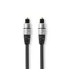 Afbeelding van Nedis Optische Audiokabel - TosLink Male - TosLink Male - 2.50 m - Rond - PVC - Antraciet - Doos