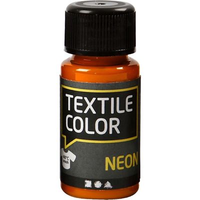Afbeelding van Textielverf - Neon Oranje - Creotime - 50 ml