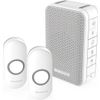 Afbeelding van Honeywell DC313NFB - Draadloze deurbelset met 2 deurdrukkers - Wit