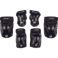 Nijdam Skate Beschermset Senior - Ink Shield - Zwart/Zilvergrijs - M