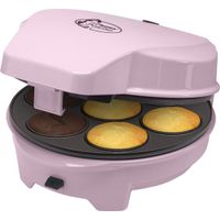 Bestron 3-in-1 cakemaker in retro-design, met 3 verwisselbare bakplaten: donut-, cupcake- en cakepop