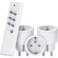 KlikAanKlikUit Startset - 3 Schakelaars met Afstandsbediening - Alleen geschikt voor België