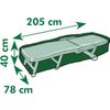 Afbeelding van Nature - Tuinmeubelhoes - Beschermhoes voor ligstoelen - H40 x 205 x 78cm